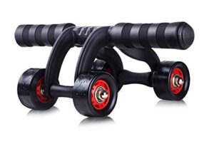 Abs Roller – 4-Wheel Ab Roller Abdominal Workout Fitness Exercise Equipment