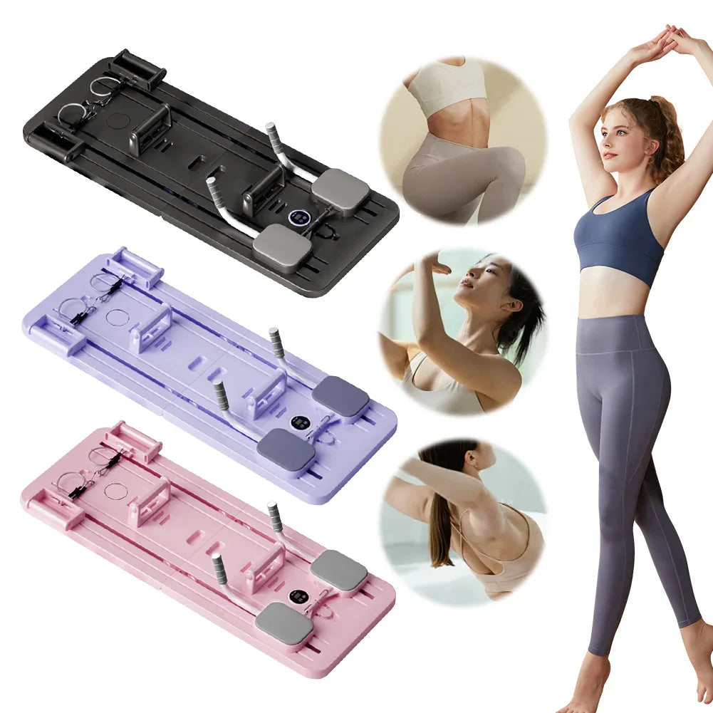 Foldable Pilates Board Reformer 4 in 1 Multifunctional Core Exercise Set Ab Trainer