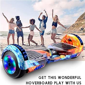Self-Balancing Hoverboard With Bluetooth Speaker & LED Lights