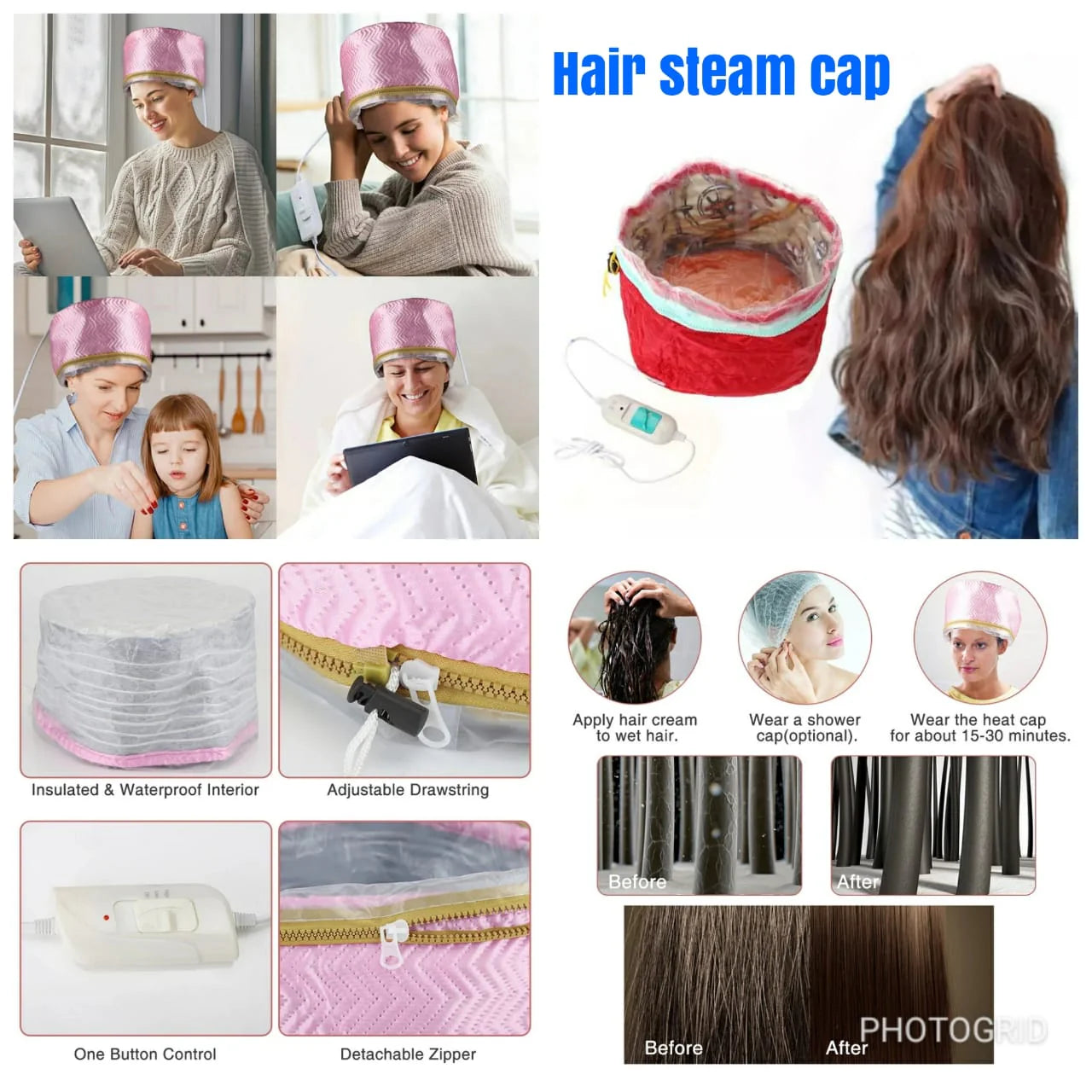 Hair Steamer Cap (Thermal cap) in offer now Success