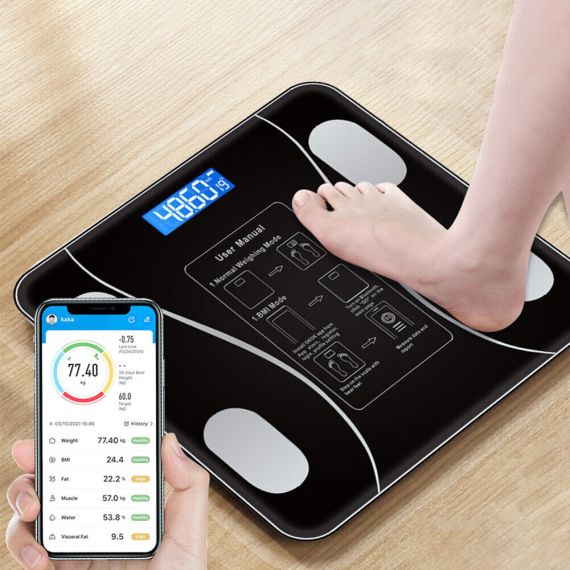 Bluetooth Smart Body Scale Weighing Machine.