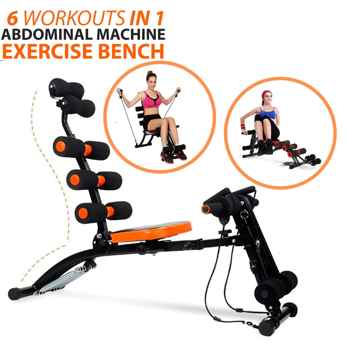 22 in 1 Six Pack Abdominal Trainer with Pedals