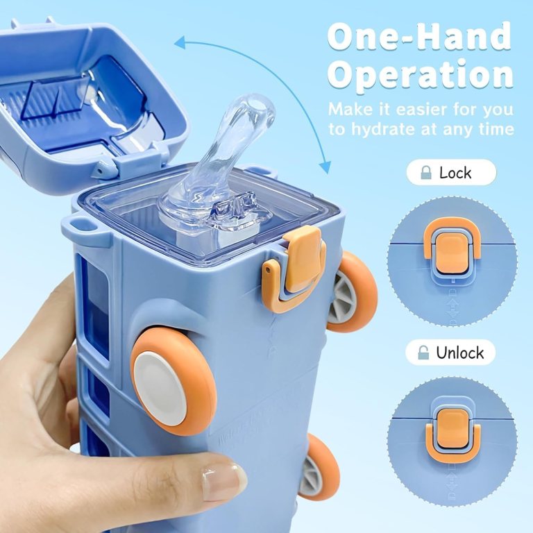 Bus Shape Water Bottle with Strap
