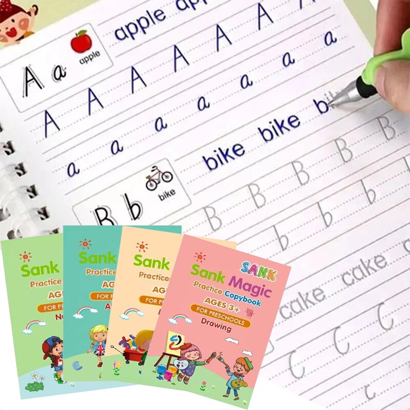 4Pieces Writing Practice Magic Copy Books