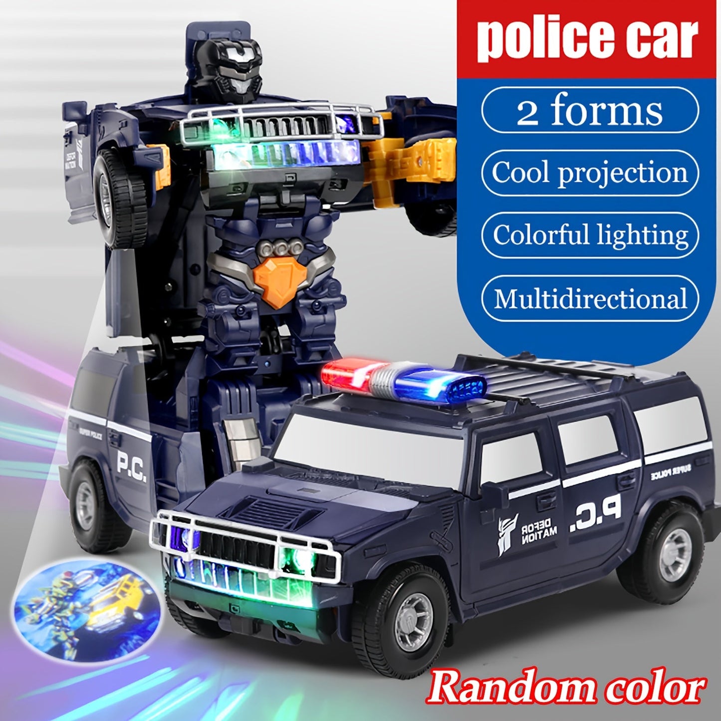 Deformation Police Car